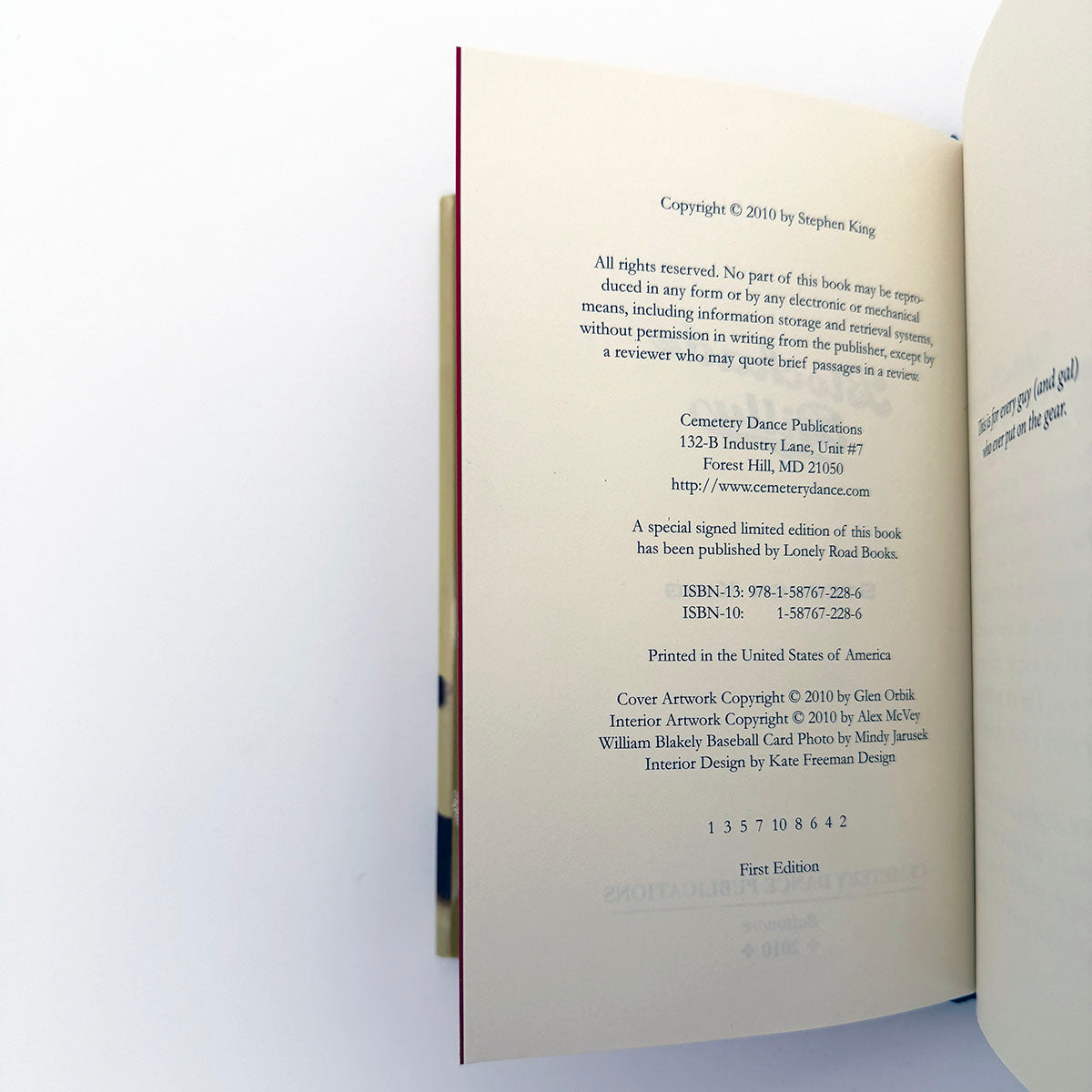 Blockade Billy - 1st edition with card and slipcase