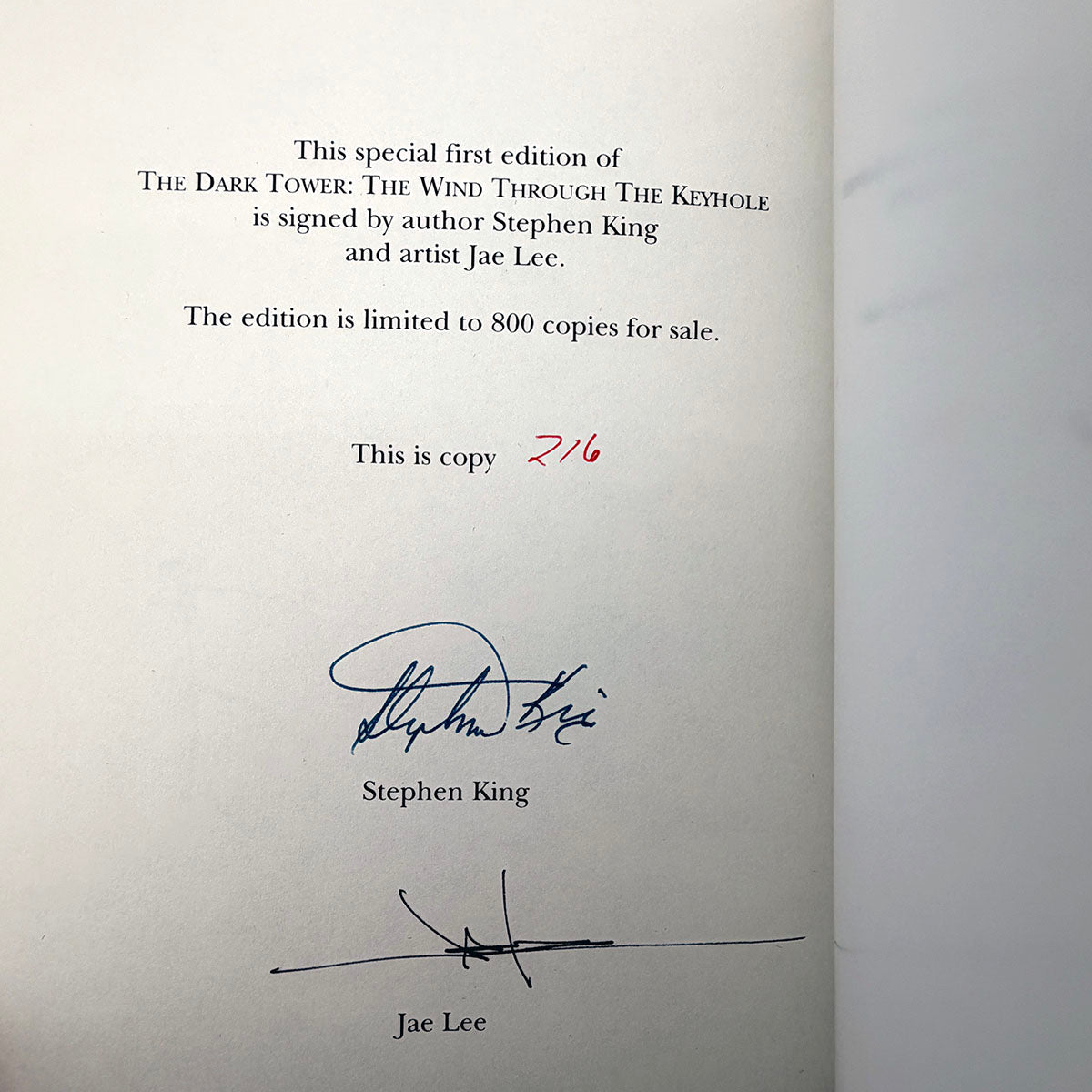 The Wind Through the Keyhole - S/L