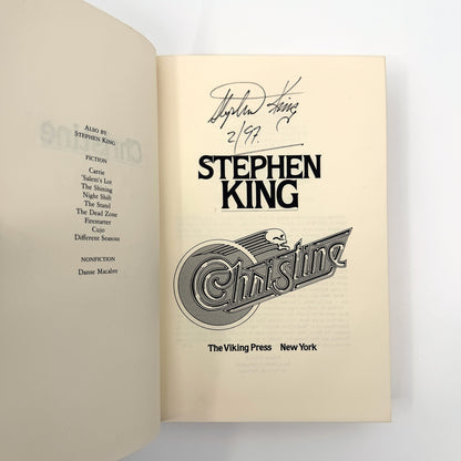 Christine - 1st SIGNED by Stephen King