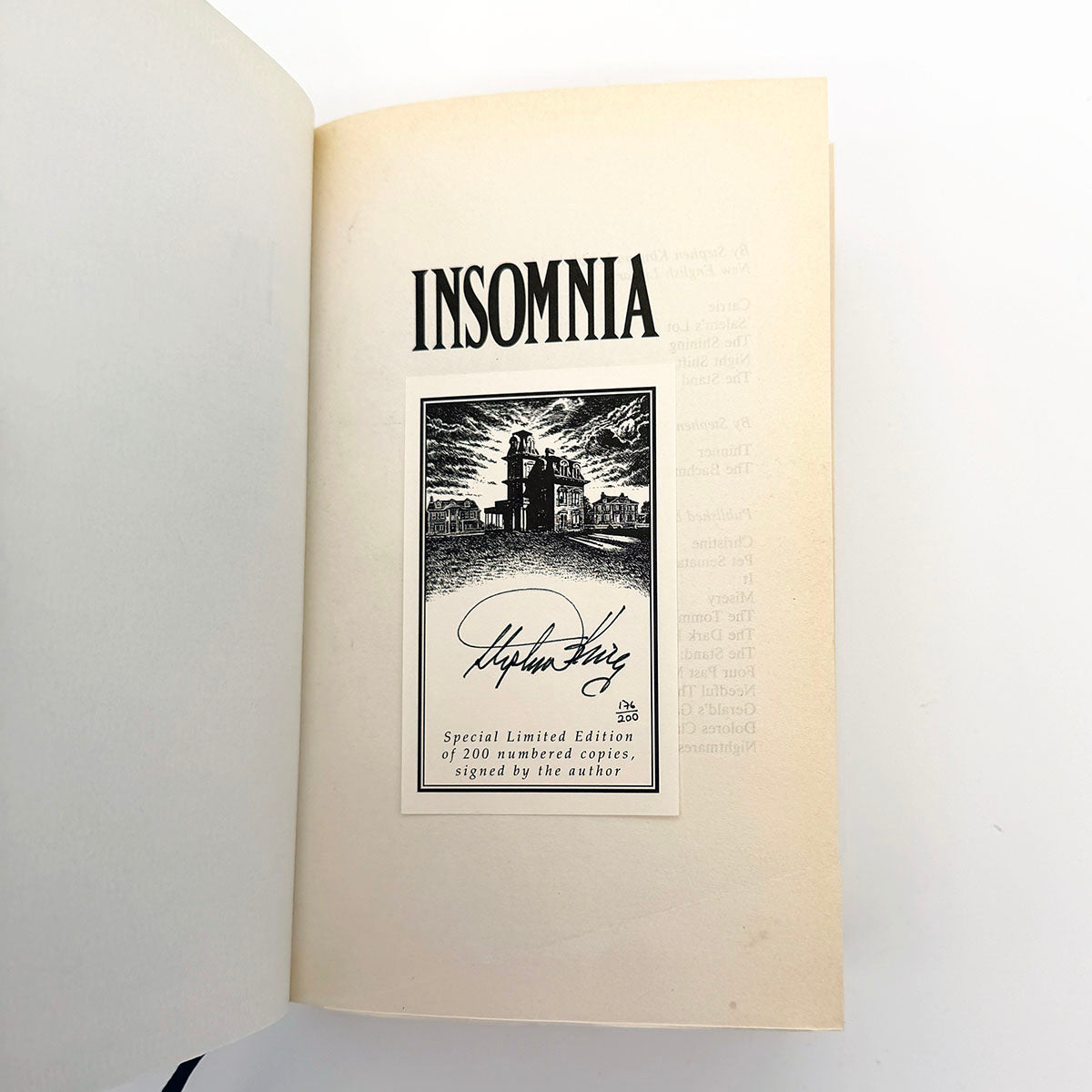 Insomnia - UK S/L edition