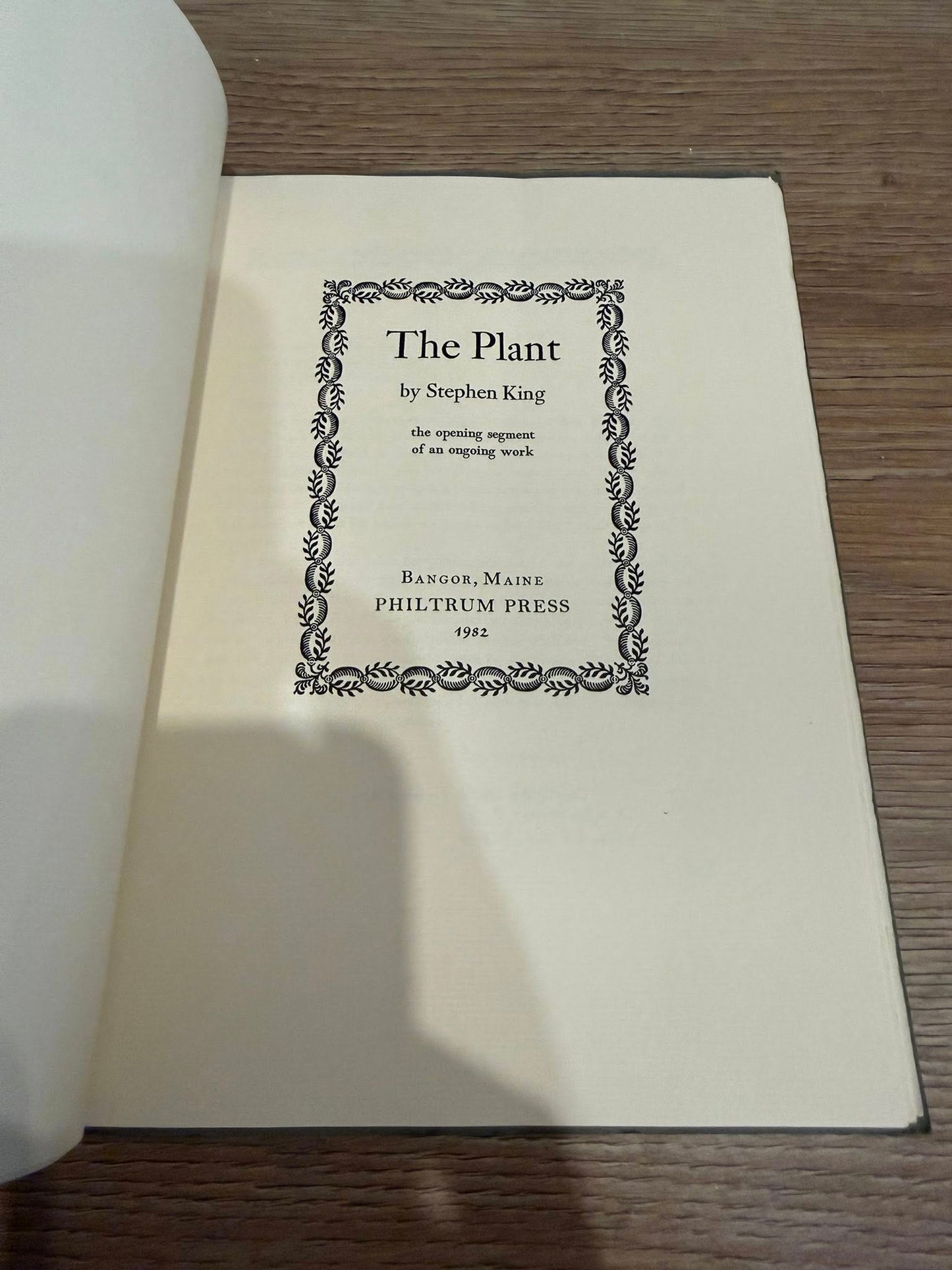 The Plant S/L - All three volumes, inscribed to the same person.